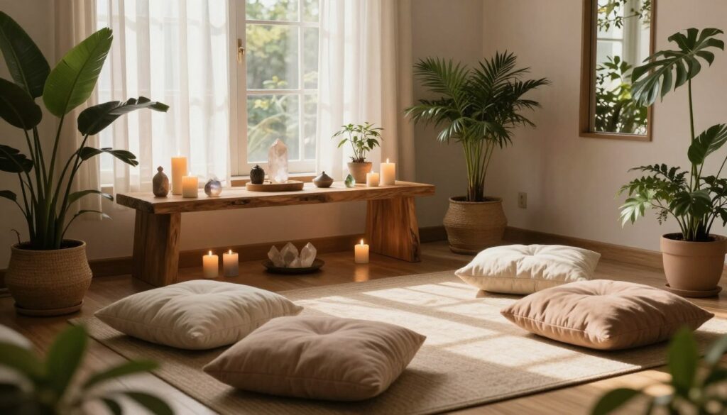 Harmony and beauty in a peaceful home sanctuary