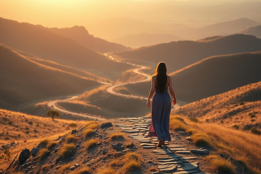 Individual path of sacred feminine healing journey through nature