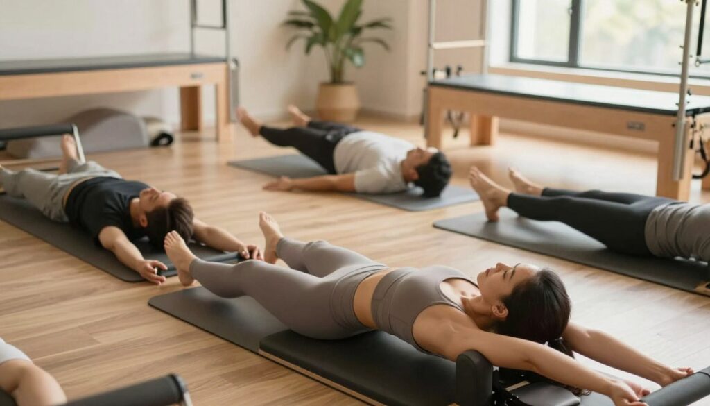 Pilates practice Pilates practice