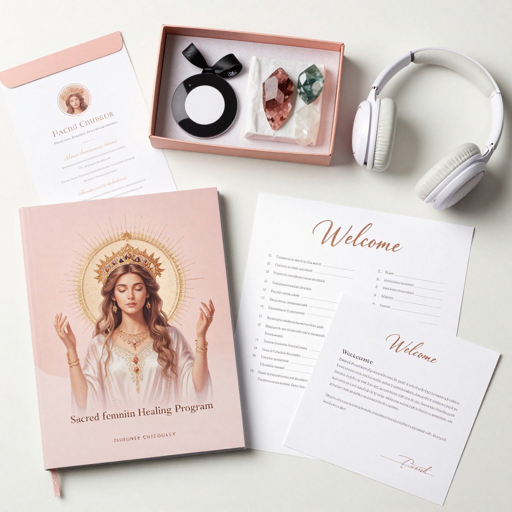 Sacred feminine healing program materials and course content
