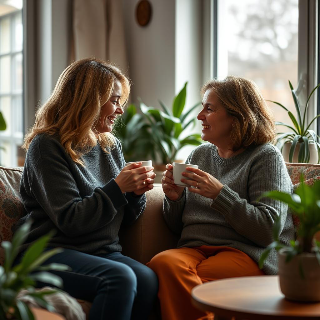 Two friends sharing support and connection representing giving and receiving balance Two friends sharing support and connection representing giving and receiving balance