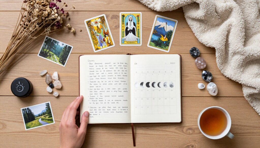 Woman's personal healing journey map with sacred feminine practices and rituals Woman's personal healing journey map with sacred feminine practices and rituals