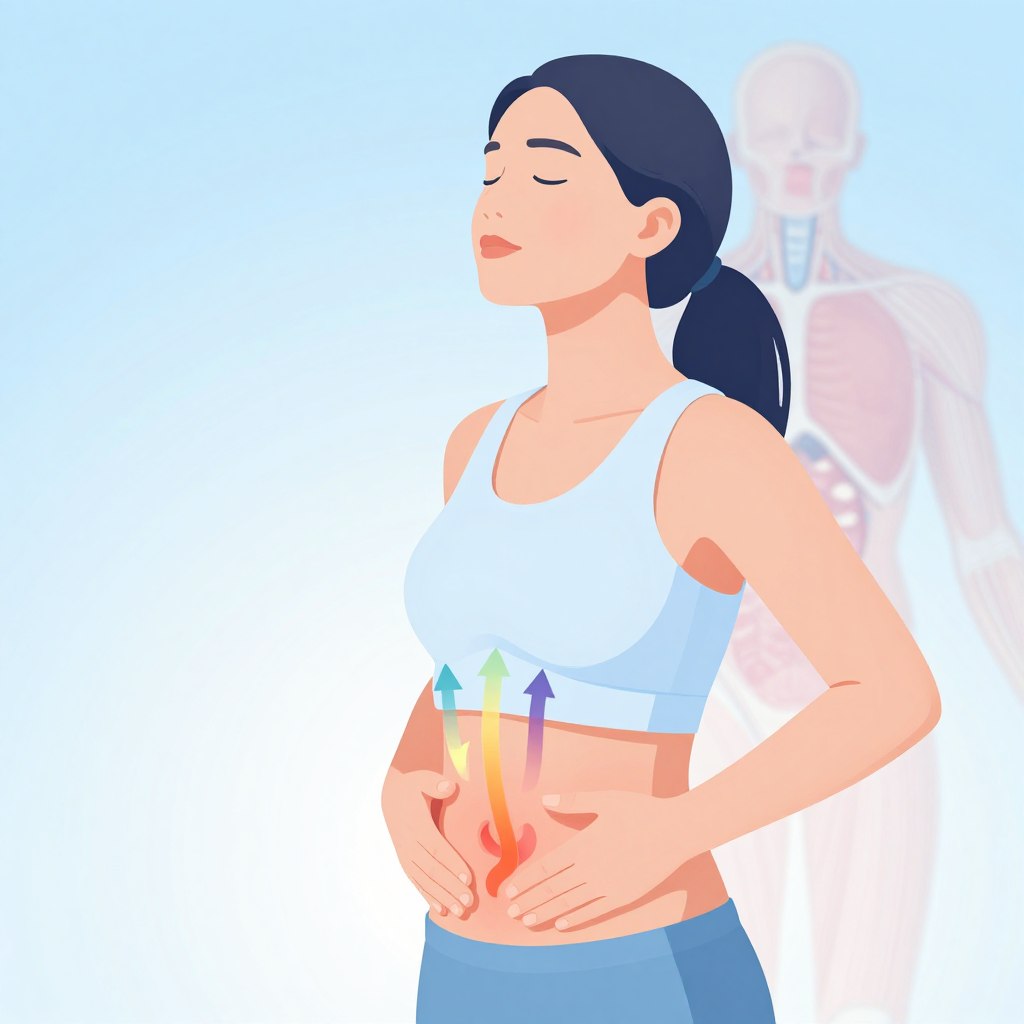 breathing exercise technique for womb healing and pelvic release