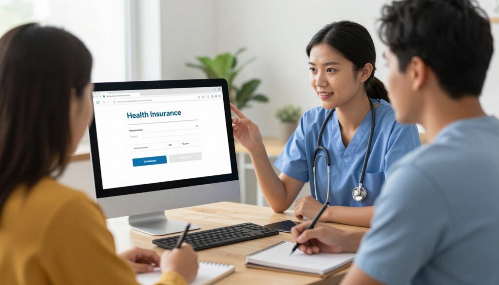first time health marketplace user receiving guidance on enrollment