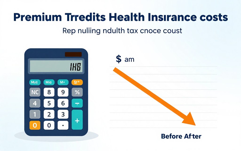 health insurance premium tax credits reducing monthly costs