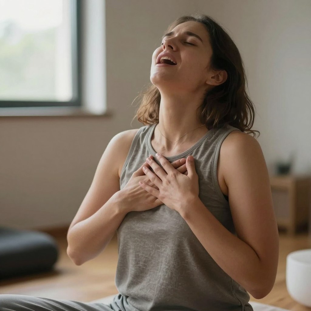 sound healing practice using voice for womb release and emotional clearing